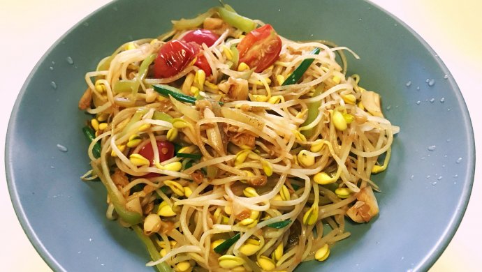 炒黄豆芽