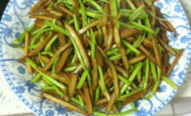 香干炒芦蒿