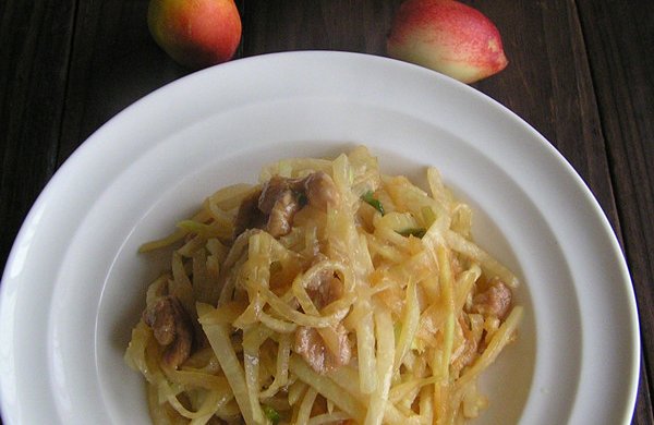苤蓝炒肉丝