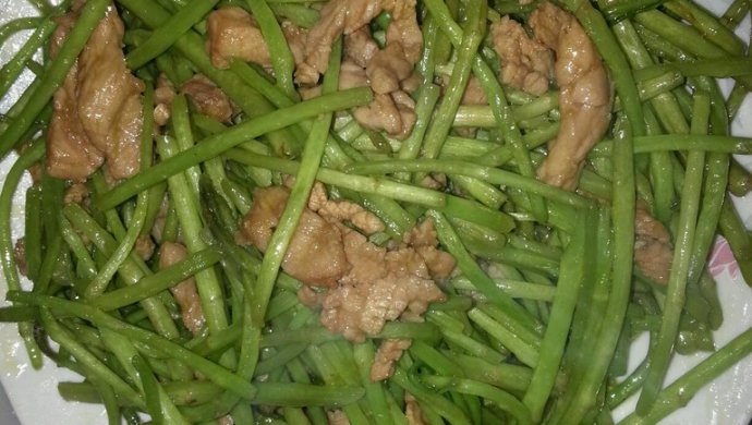 芦蒿炒肉丝