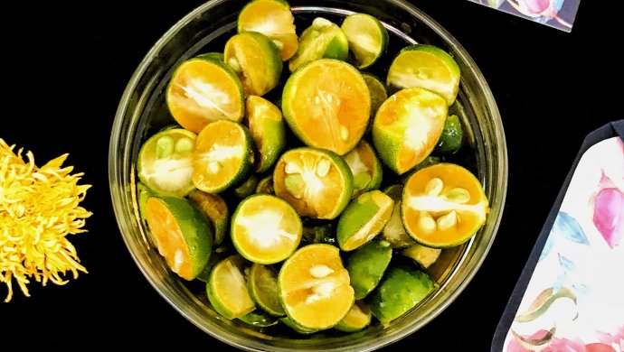 蜂蜜浸青金桔