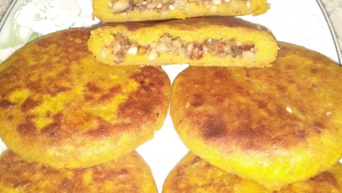 黄金杂粮柿子饼