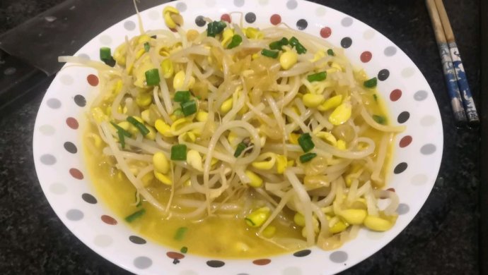 素炒黄豆芽