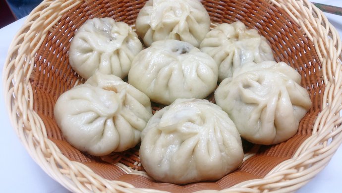 挑战包子第二弹～干豆角包子和马齿苋包子