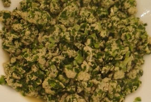 水炒莴笋叶鸡蛋
