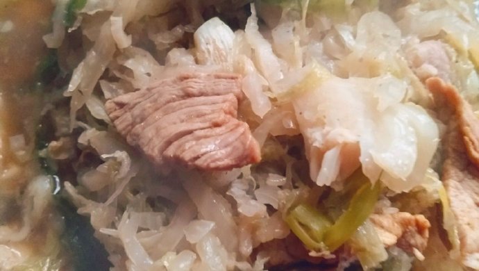 东北酸菜炖肉肉