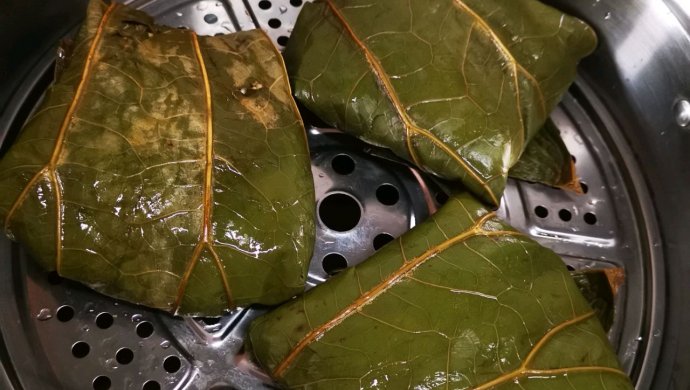 男孩子的厨房日记-荷叶糯米鸡