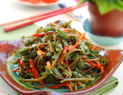 蒜蓉马齿菜