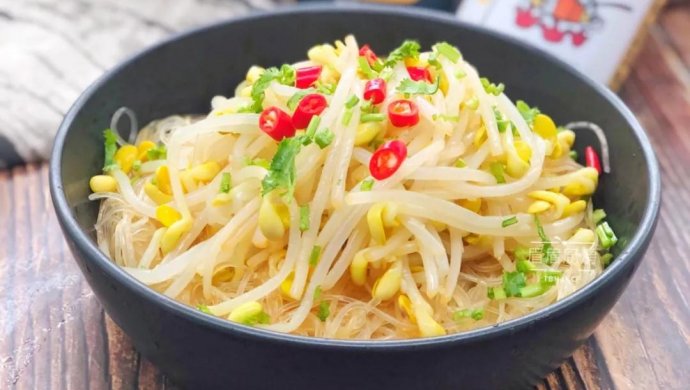 凉拌黄豆芽粉丝