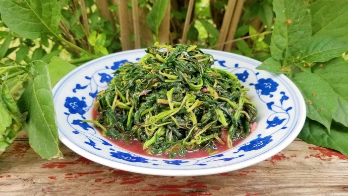 蒜香红苋菜