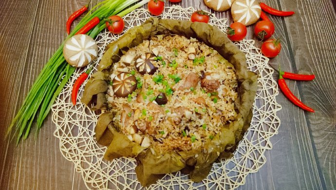 夏日的舌尖美味―鲜荷叶抱排骨