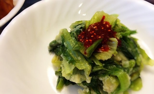 莴笋叶子麦饭