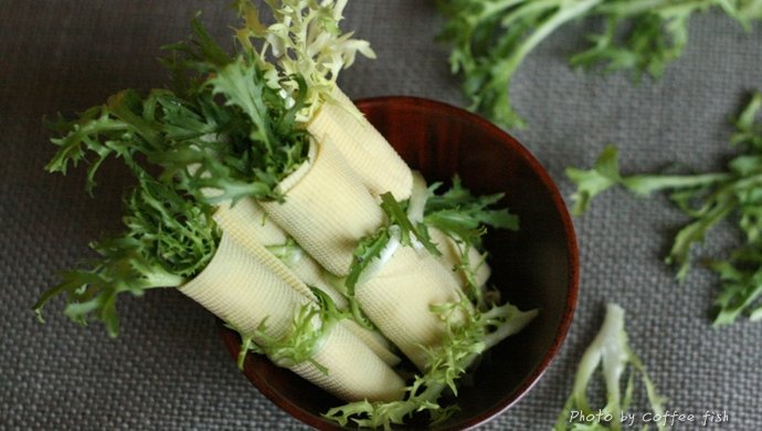 苦菊干豆腐卷