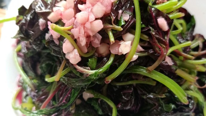 蒜香红苋菜