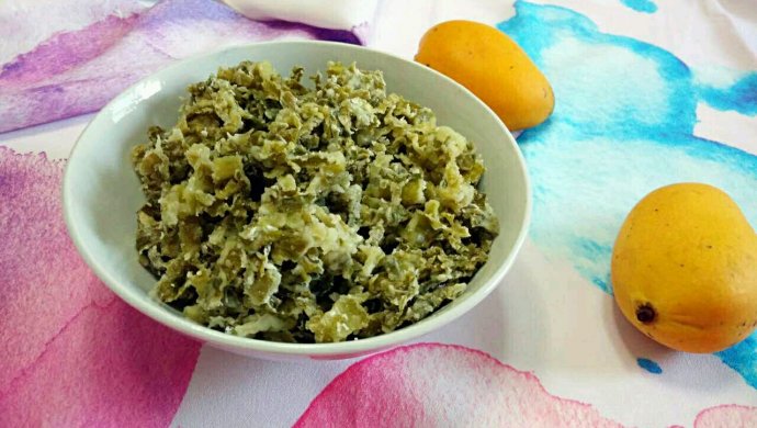 莴笋叶麦饭