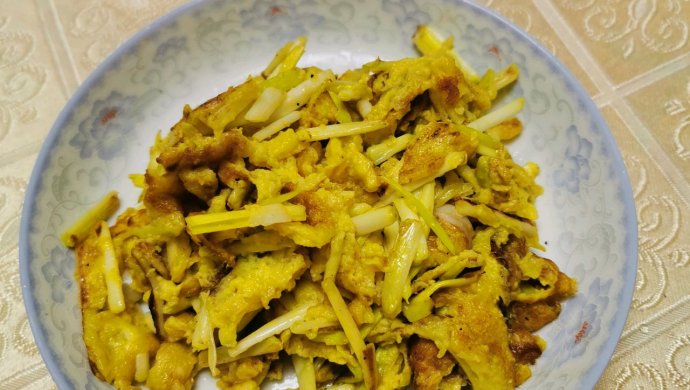鸽子蛋炒蒜黄