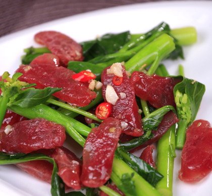 腊味炒芥蓝