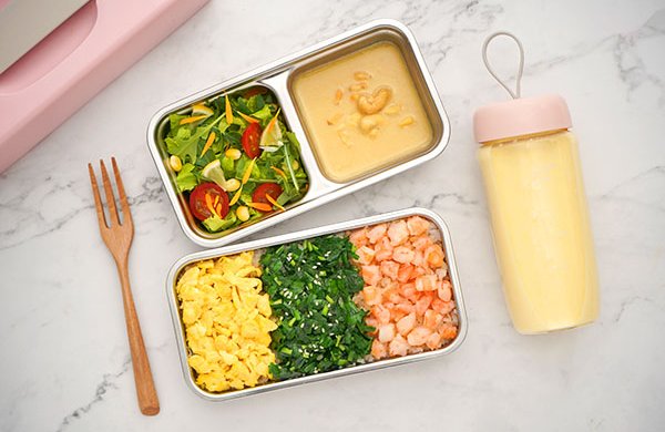 轻食之春鲜便当配玉米汁