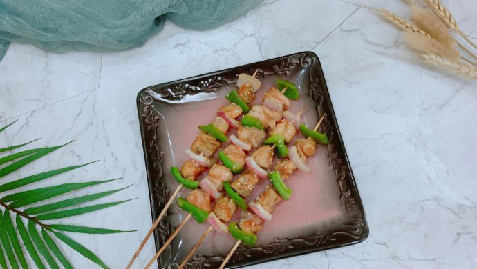 彩蔬鸡肉串