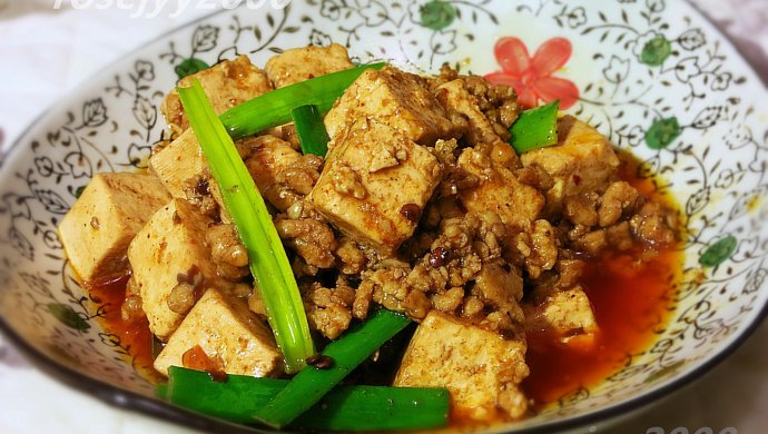 肉末烩豆腐
