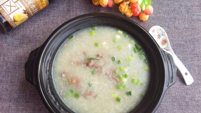 砂锅牛肉粥