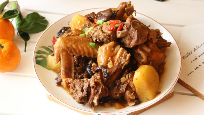 小鸡炖榛蘑