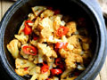 干锅豆豉花菜的做法