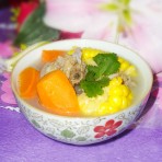 胡萝卜玉米狗肉汤的做法