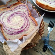 面包机炼奶紫薯吐司的做法