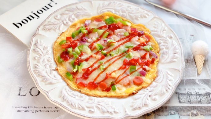 快手早餐―鸡蛋饼披萨